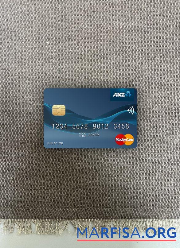 Blank Samoa ANZ Bank mastercard photolook front sample